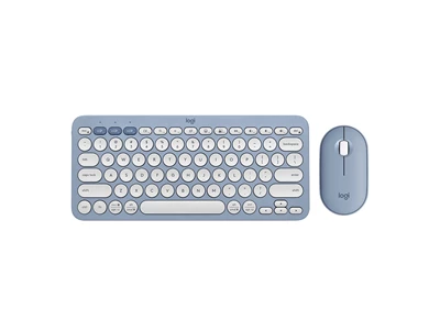 Logitech Pebble 2 Combo 無線纖薄鍵鼠套裝 (藍色)  #920-012190