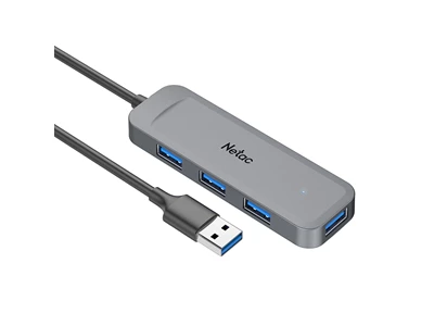 Netac 4port Usb3.0 to 4xUsb-A Hub (Black) #WF11