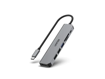 Unitek uHUB S7+ 7 合 1 超纖薄多媒體 USB-C Hub #H1118A