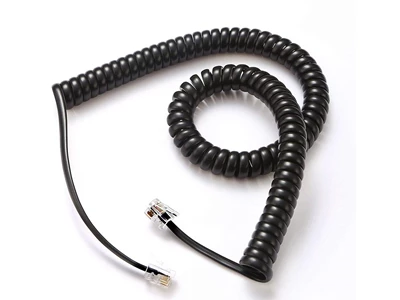 PC-Home 2米 美美四芯線 Curly (捲曲) 電話線 #1500001176 (Black)