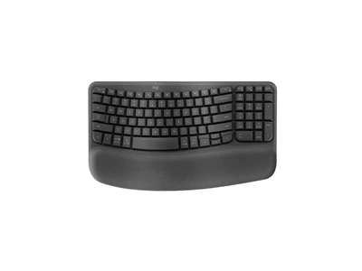 Logitech WaveKeys 人體工學英文無線鍵盤 (黑色) #920-012281