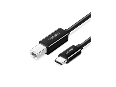 Ugreen US241 6.6ft/2metre Usb-C to Usb-B Printer Cable (Black) #50446