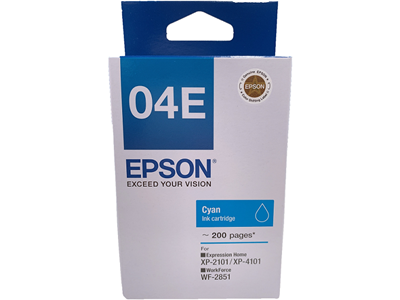 Epson 04E Cyan Ink Cartridge #C13T04E283