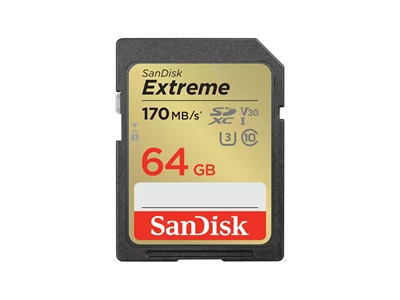 Sandisk Extreme 64Gb SDXC UHS-I Memory Card #SDSDXV2-064G