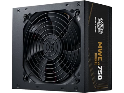 Cooler Master MwE Bronze 750 V3 750w ATX Power Supply w/12cm Fan (80plus Bronze) #MPE-7501-ACABW-3BUK