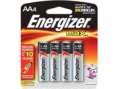 Energizer E91 AA 勁量鹼性電池 4粒裝