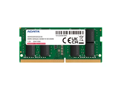AData 16Gb DDR4-3200 Notebook RAM Memory #AD4s320016g22-sgN (RM-AN4F16)