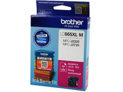 Brother LC665XL 高容量洋紅色墨水盒