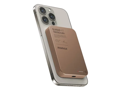MOMAX Q.Mag X1 10000mAh 超薄無線磁吸行動電源 (砂岩) #iP117AL2 (CCC Cert.)