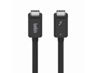 Belkin Connect Thunderbolt4 3ft/1metre Usb-C to Type-C Usb4 Cable 40Gb/100W (Black) #iNz003qc1MBK