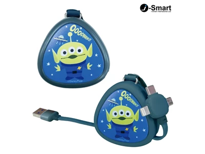 iSMART Disney Alien Usb-A to Micro-Usb+Type-C+Lightning Cable w/Retractable #4810971