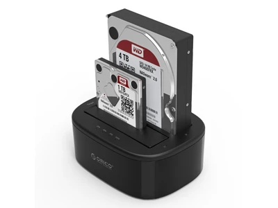 Orico 2.5"/3.5"(2bay) SATA HDD/SSD Hard Disk Docking Station 雙硬盤座 w/Clone - Usb3.0 #6228Us3-C-UK-bK