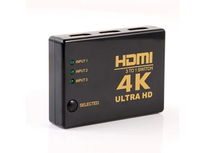PC-Home 3in1out 4K HDMI 切換器 (附紅外線遙控) #3100001369