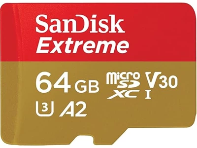 Sandisk Extreme (4K) 64Gb MicroSDXC UHS-I 記憶卡  #SDSQXAH-064G-GN6MN