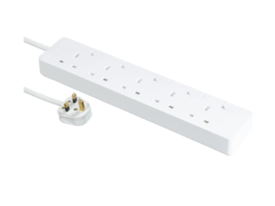Schneider AvatarOn Extend 13A 5Head Power Strip with individual switch (3M) #TsH35_3_WE_C5