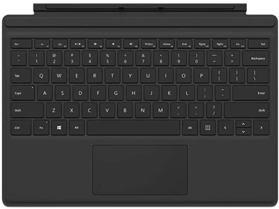 Microsoft Surface Pro 實體英文鍵盤保護蓋 (黑色) #FMN-00015