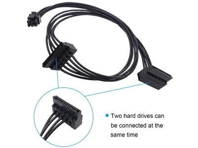 Mainboard mini-6Pin to 2xSATA-Male Int. Power Cable #for HP (bulk)