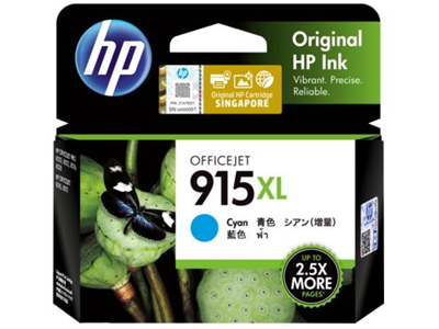 HP 915XL High Yield Cyan Original Ink Cartridge #3YM19AA