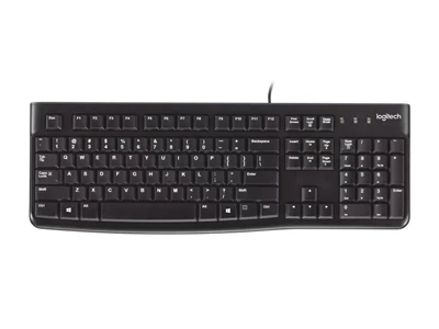 Logitech K120 Chinese Corded Keyboard (Black)