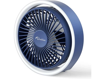 Diveblues Desktop桌面 (夜燈坐枱式) Cooling Fan Usb w/Rechargeable Battery (Blue) #N601-Db (DCDBLN601-05)