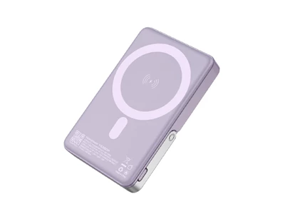 2theMax Ys380P PD 20W 10000mAh Magnetic Power Bank w/Stand+15W Wireless Charger 1port Purple #D24455-Mb-P