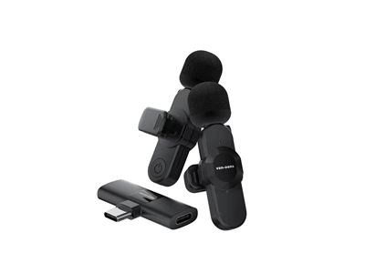 Ven-Dens Dual Wirelss Bluetooth MicroPhone USB-C 麥克風 (Black) #VD-MIC009