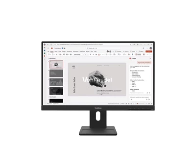 Lenovo ThinkVision E22-40 22"(21.5",wide) iPS LED Panel w/VGA+HDMI+DP ,Speaker ,THSP #64C9MAR6MY