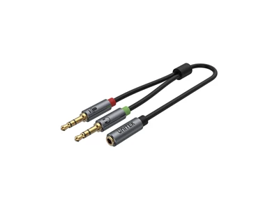 Unitek 0.2 米耳機 3.5mm AUX 立體聲音頻轉接器 #Y-C957AbK