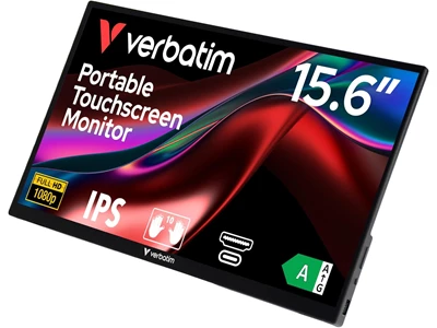 Verbatim PMT-15 15.6 吋 便攜式觸控螢幕顯示器 1080P 全高清 @ 60Hz/HDMI/Type-C/USB-C #49592