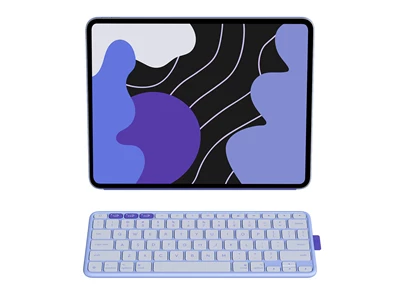 Logitech Flip Folio (Pro & Air 13") English Type Keyboard Cover - BT (Lilac) #920-013830
