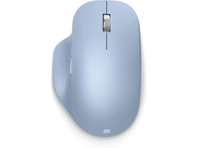 Microsoft Bluetooth Ergonomic 人體工學藍芽滑鼠 (粉藍色)