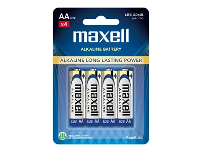 Maxell LR6(GD) 4B 2AA 1.5V 4粒裝 鹼性電池 #4902580163839