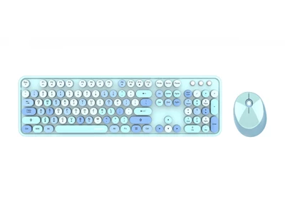 MoFii Sweet Colorful Chinese Wireless Keyboard and Mouse Combo (Blue) #780-4054