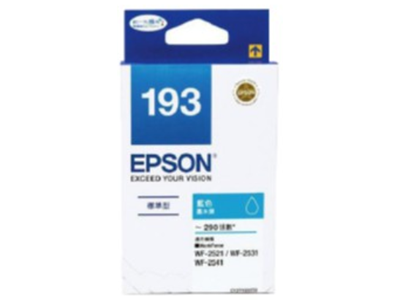 Epson 193 Cyan Ink Cartridge #C13T193283