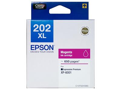Epson 202XL 洋紅色原廠墨水盒 (高用量) #C13T02H383