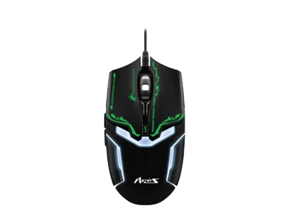 Elephant Ares Gaming Corded Mouse - Usb 3200 DPI (Black) #ELE-g10