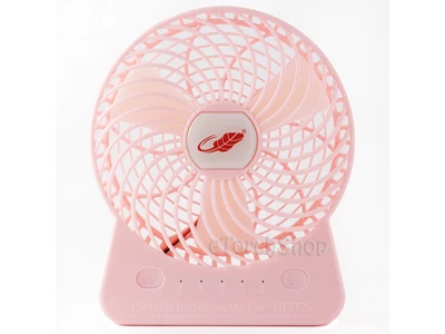 Gongtian共田 GT532s Portable手提 6吋 Cooling Fan Usb w/Rechargeable Battery (Pink) #2000000833