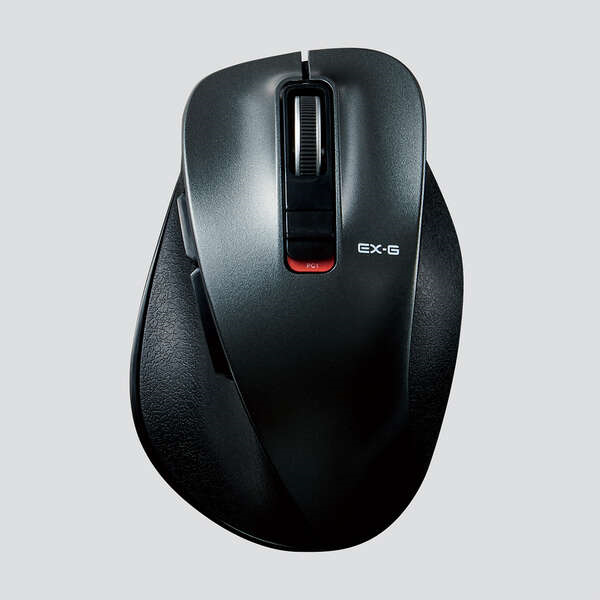 Elecom EX-G (M Size) Wireless Mouse - BT Silent 側鍵 (Black) #M-XGM15BBSGM/EC