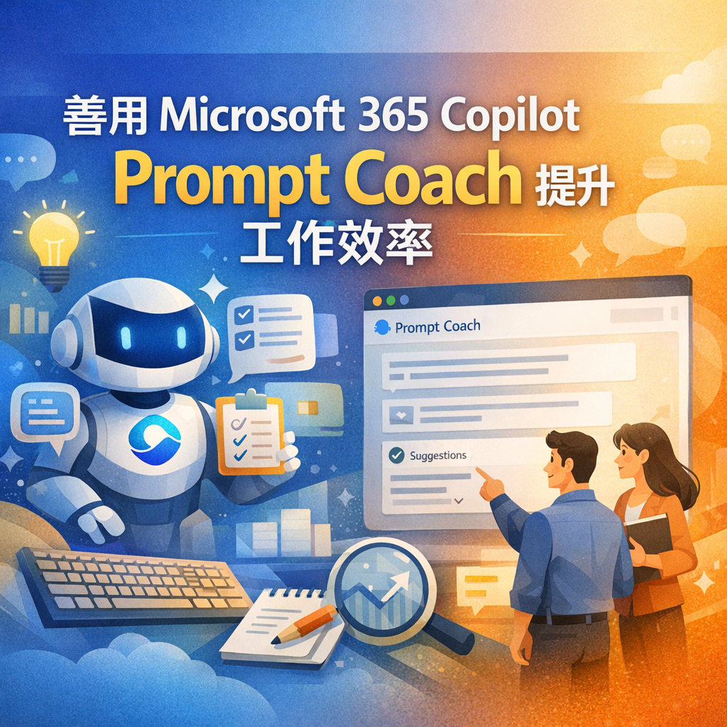 善用 Microsoft 365 Copilot「Prompt Coach」Prompt 教練提升工作效率