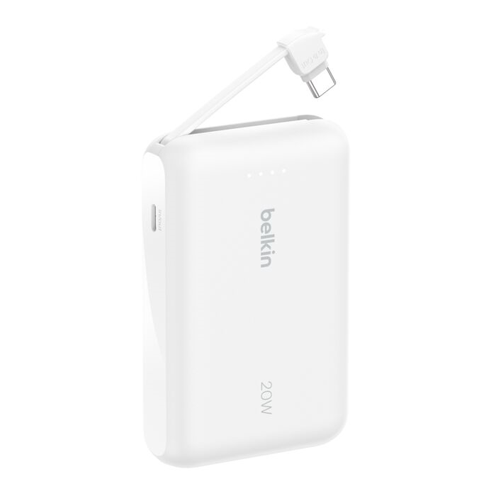 Belkin BoostCharge 10K 行動電源連充電線 (白色) #BPB021fqWH (CCC)