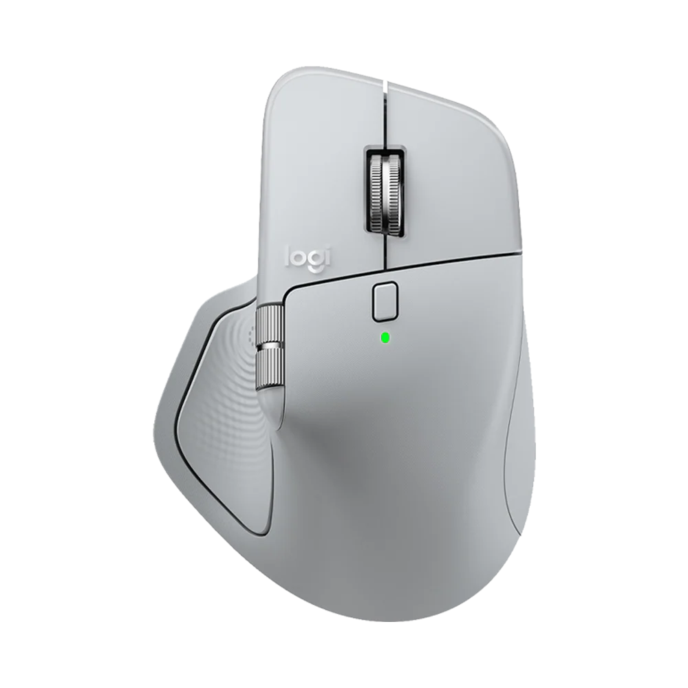 Logitech MX Master 4 for Mac Wireless Mouse - BT+Usb-C Multi-device (White Silver) #910-007578
