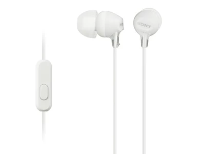 Sony MDR-EX15AP In-Ear Stereo Headphones with Mic (White) #502013213
