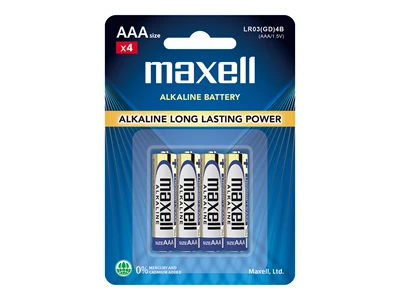 Maxell LR03(GD) 4B 3AAA 1.5V 4粒裝 鹼性電池 #4902580164430