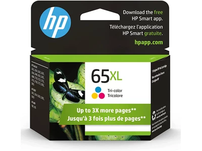 HP 65XL High Yield Tri-color Original Ink Cartridge #N9K03AA