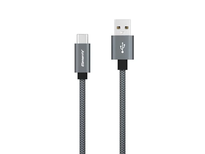 Elementz ESC 0.18米 Usb-A to Usb-C 充電線 (灰色) #EsC-018-Gy