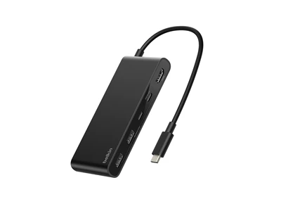 Belkin Connect MultiPort 7合1擴充器 (黑色) #AVC023fqBK