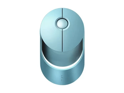 Rapoo Ralemo Air 1 USB+Bluetooth 可充無線充電滑鼠（藍色）#13513
