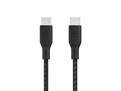 Belkin BoostCharge 2米 USB-C 至 USB-C 100W 連接線 (黑色) #CAb014bT2MbK