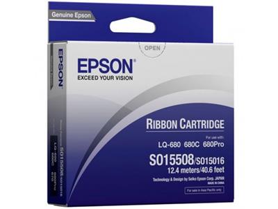 Epson s015016 Black Ribbon Cartridge #C13s015508