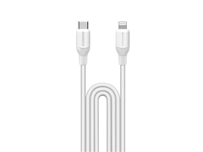 MOMAX 1-Link Flow CL 4ft/1.2metre Type-C to Lightning Usb Cable - MFi Certified (White) #DL53W